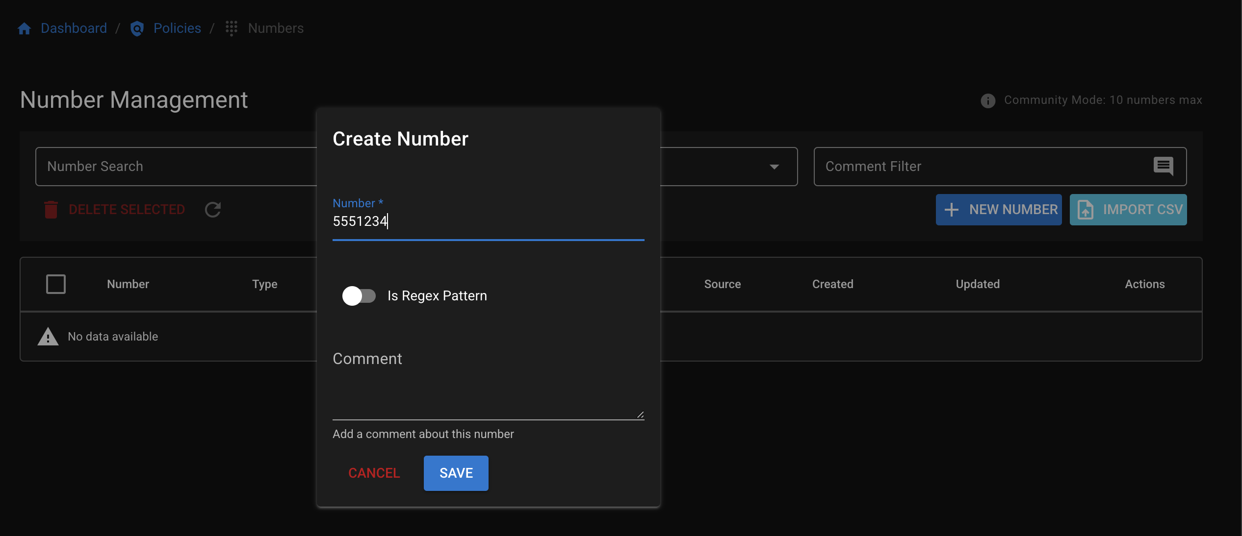 Number Example