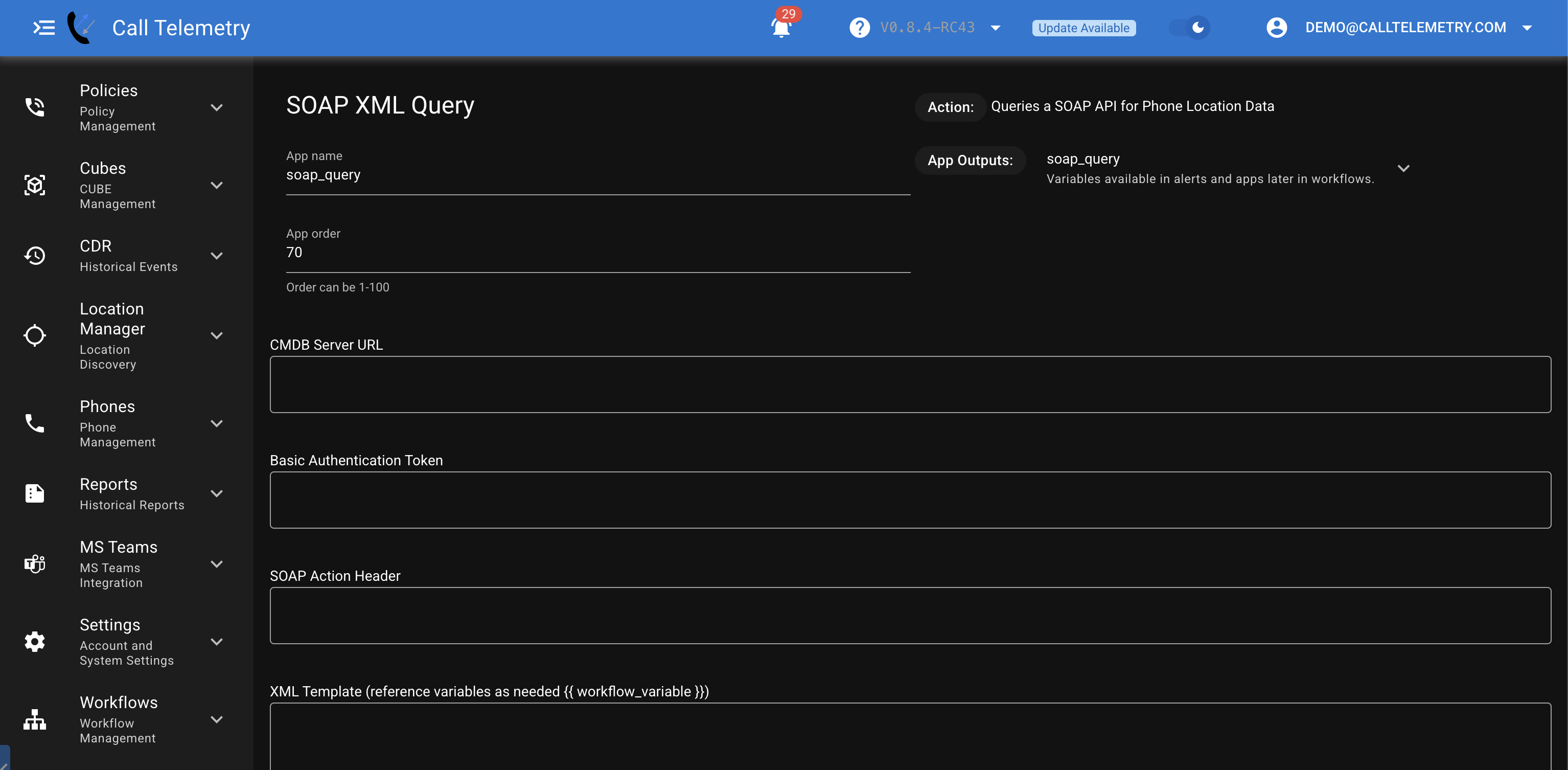 Creating a SOAP Query App